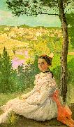 Frederic Bazille View of the Village USA oil painting artist